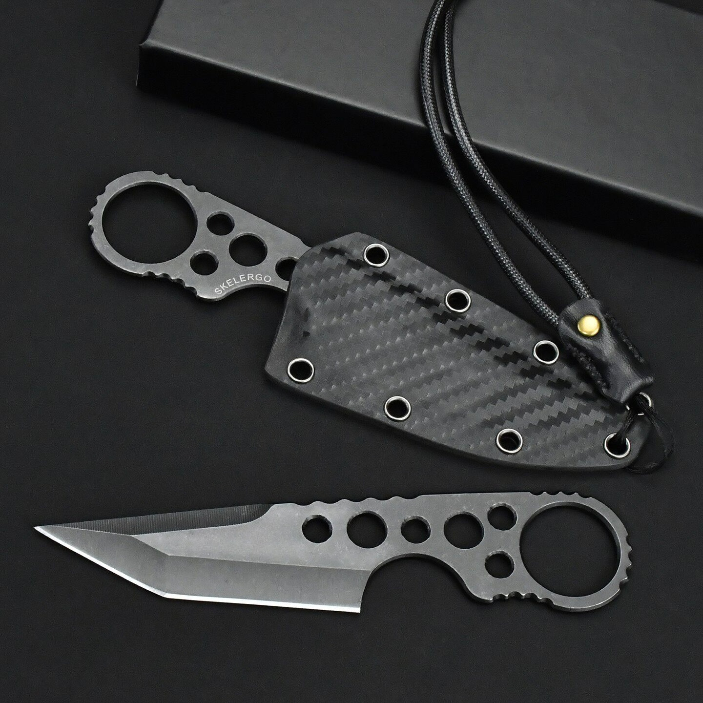 Bushcraft Knife Fixed - All 440c Mini Straight Knife with