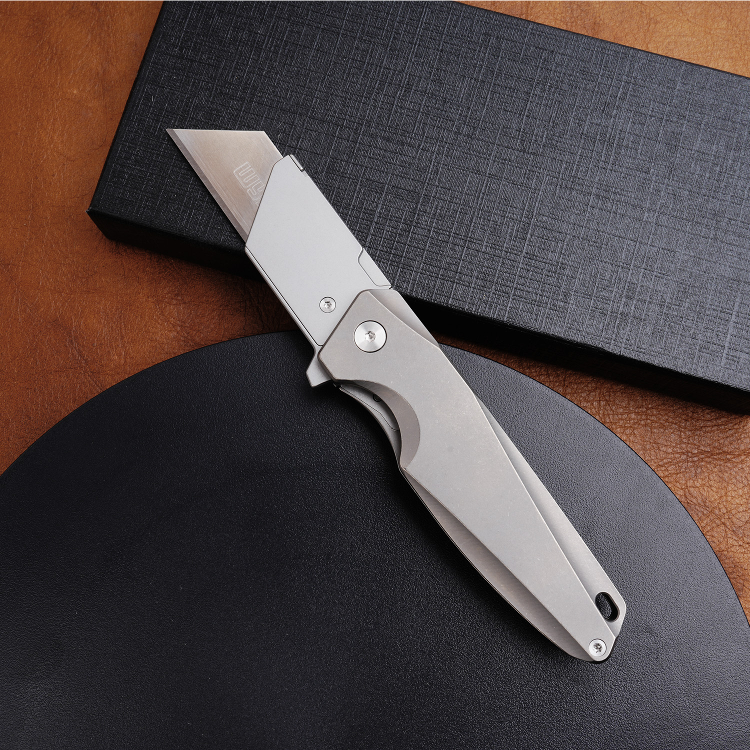Bushcraft Knife Fixed - ﻿ Titanium Alloy Utility Knife handle