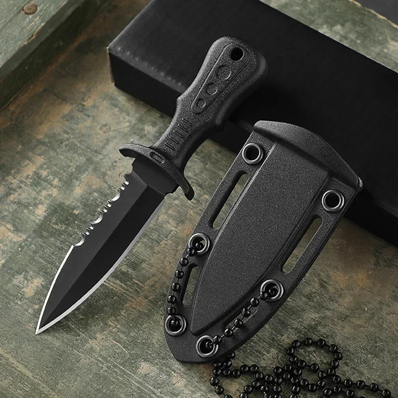 Bushcraft Knife Fixed - Mini Camping Outdoor Stainless Steel Fruit