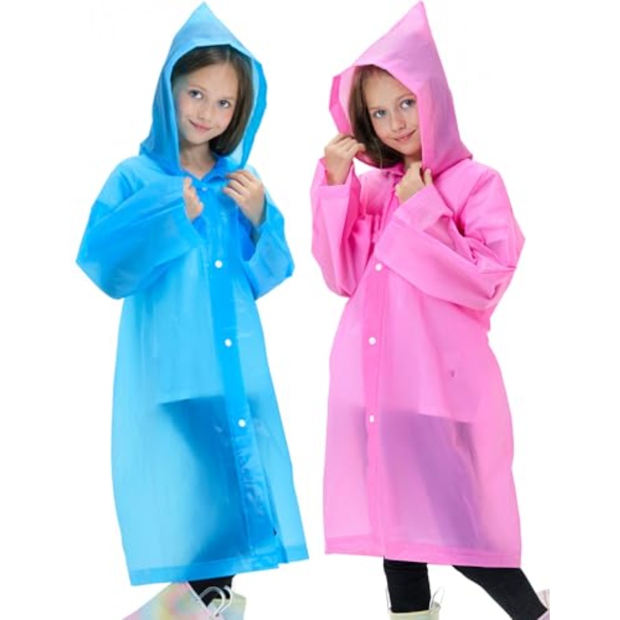 2 Pack Reusable Waterproof Rai - Emergency Poncho Rain ulasan dan harga