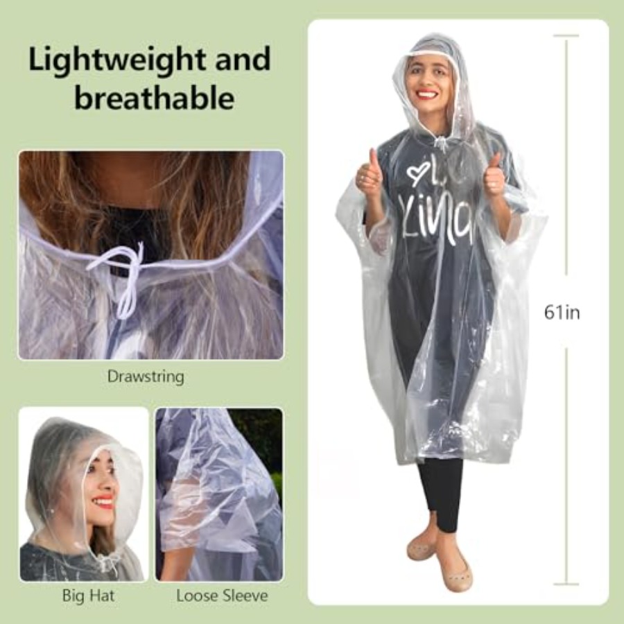 Emergency Disposable Rain Ponc - Emergency Poncho Rain ulasan dan harga