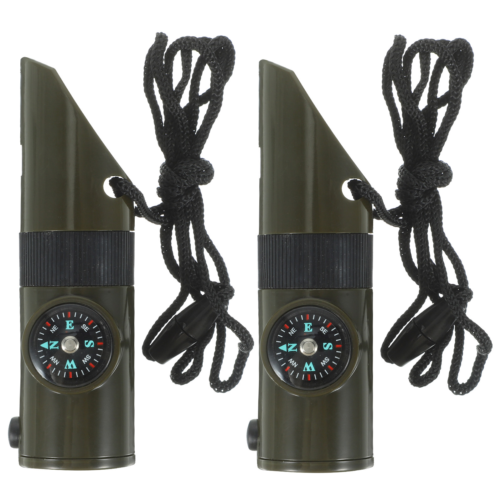 2Pcs 7-in-1 Survival Whistle A - Emergency Whistle Loud ulasan dan harga