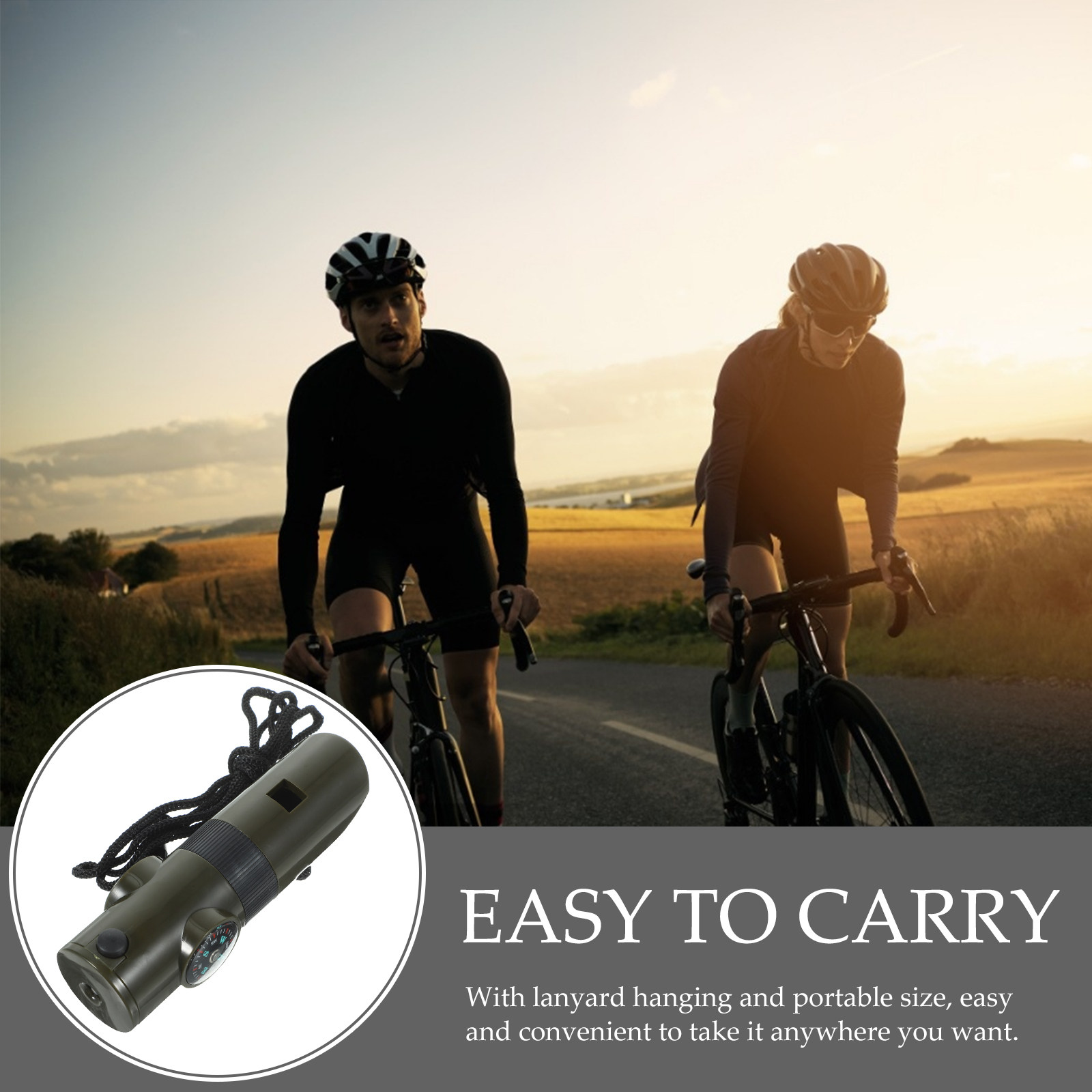 2Pcs 7-in-1 Survival Whistle A - Emergency Whistle Loud ulasan dan harga