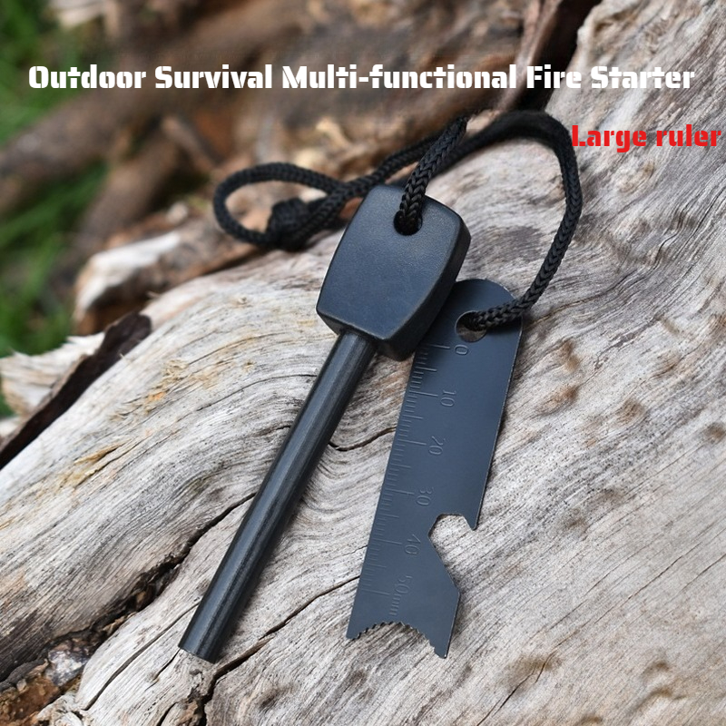 Multi-Function Wooden Handle M - Magnesium Fire Starter ulasan dan harga