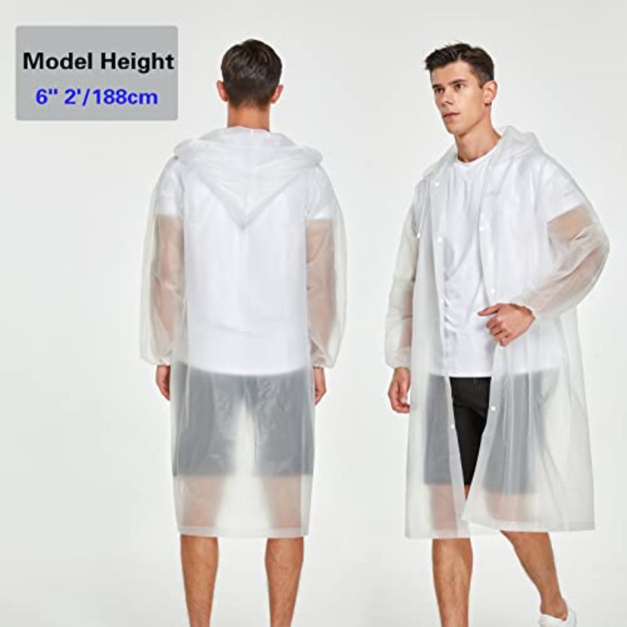 2 Pack Waterproof Rain Ponchos - Emergency Poncho Rain ulasan dan harga
