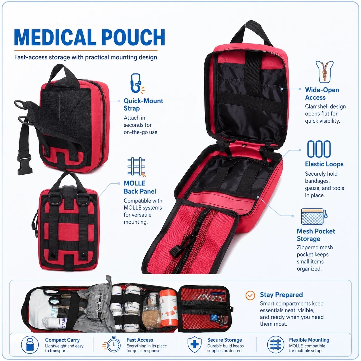 363pcs First Aid Kit Bag All P - Bivy Bag Emergency ulasan dan harga