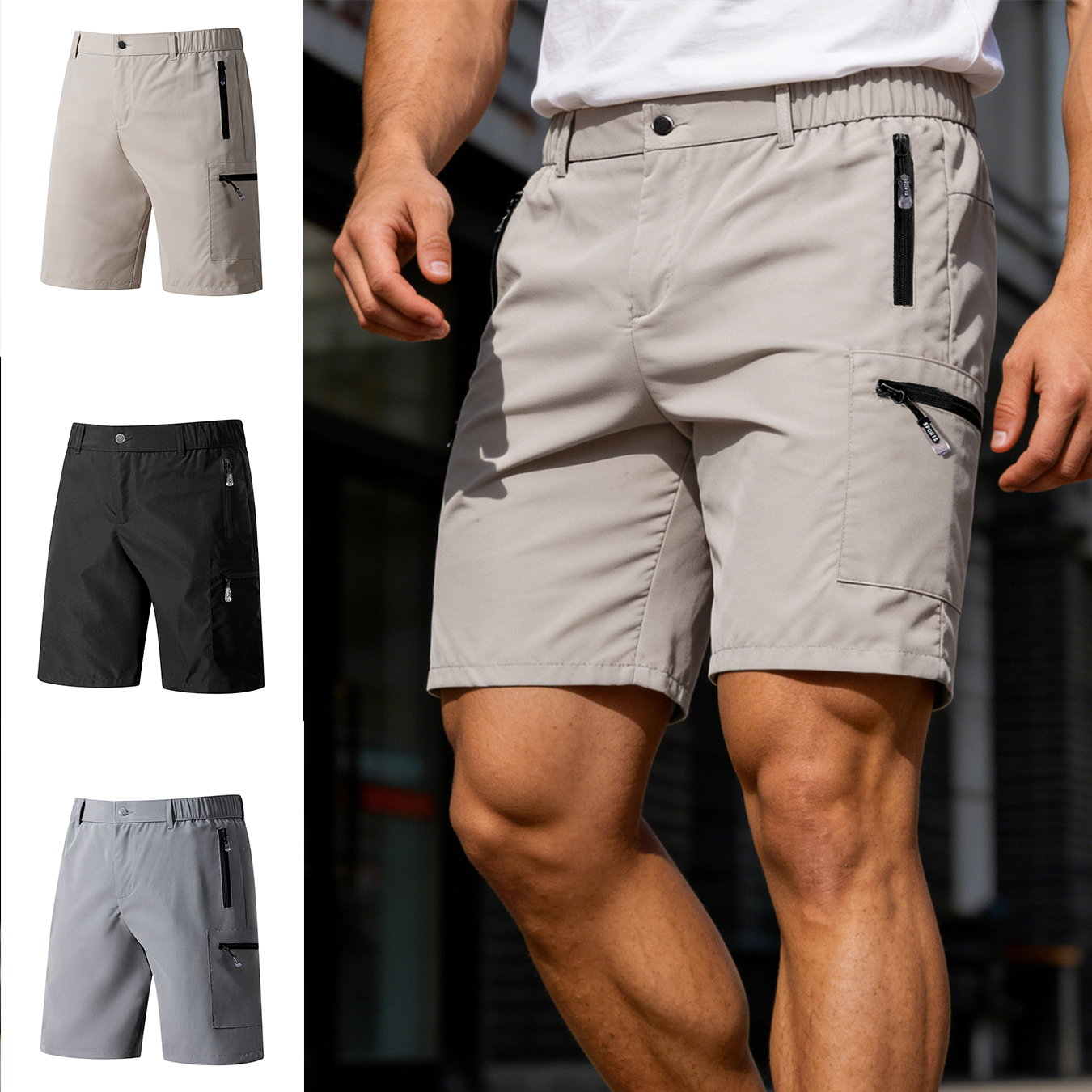 Men's Short Cargo Shorts Multi - Fishing Kit Compact ulasan dan harga
