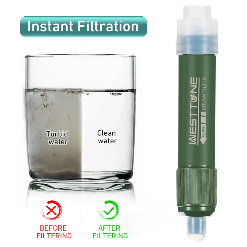 Outdoor Mini Filter Straw Set  - Water Purification Straw ulasan dan harga