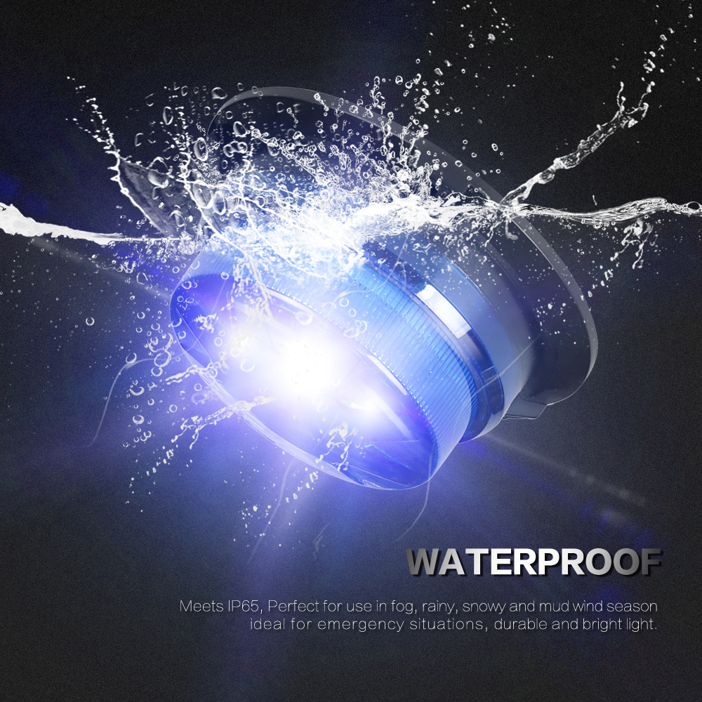 Magnetic Base LED Blue Emergen - Sos Light Strobe ulasan dan harga