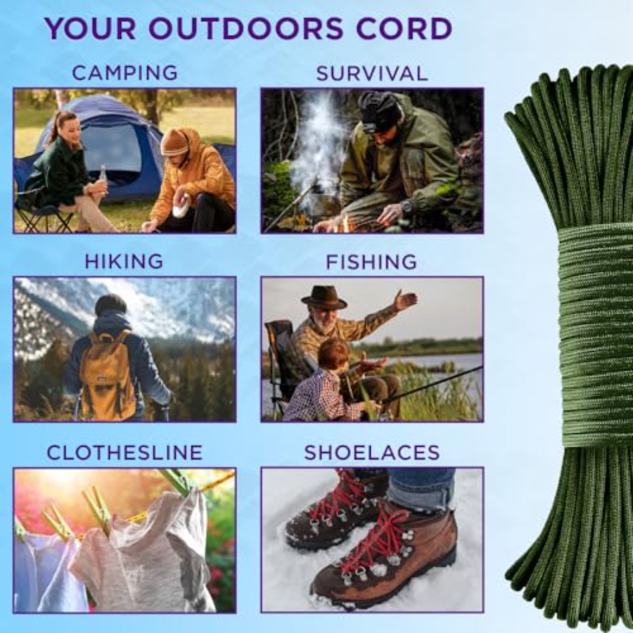 Reflective Paracord Rope 1000  - Para Cord 1000Ft ulasan dan harga