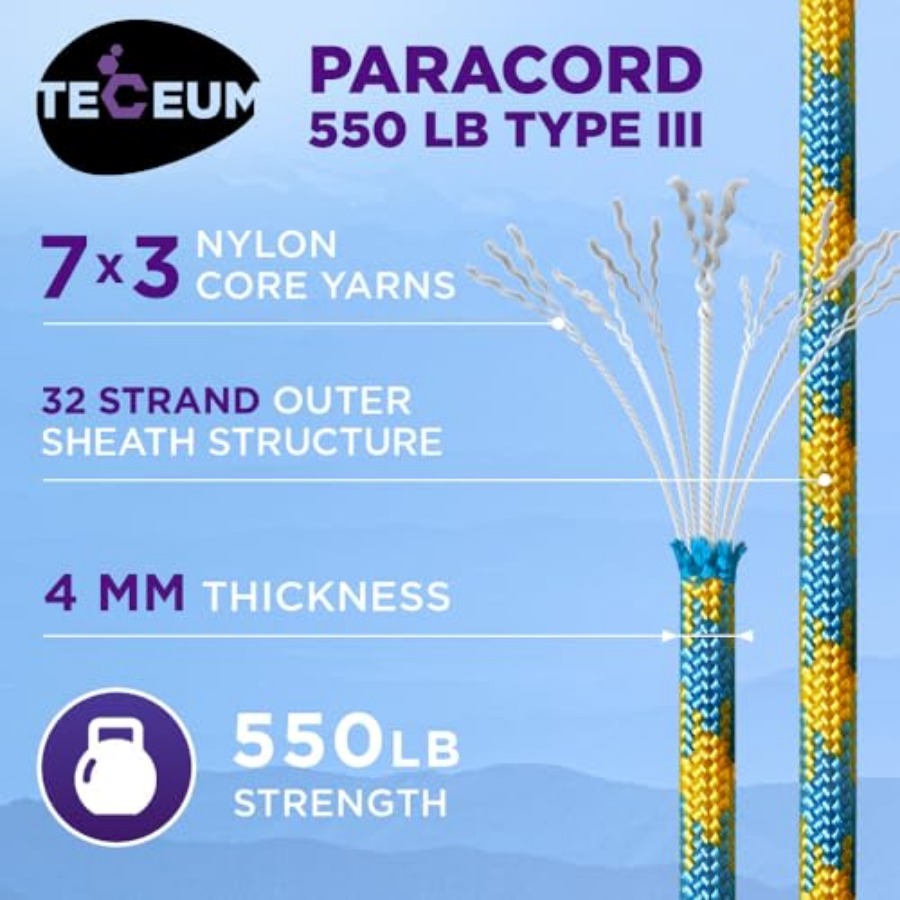 Reflective Paracord Rope 1000  - Para Cord 1000Ft ulasan dan harga