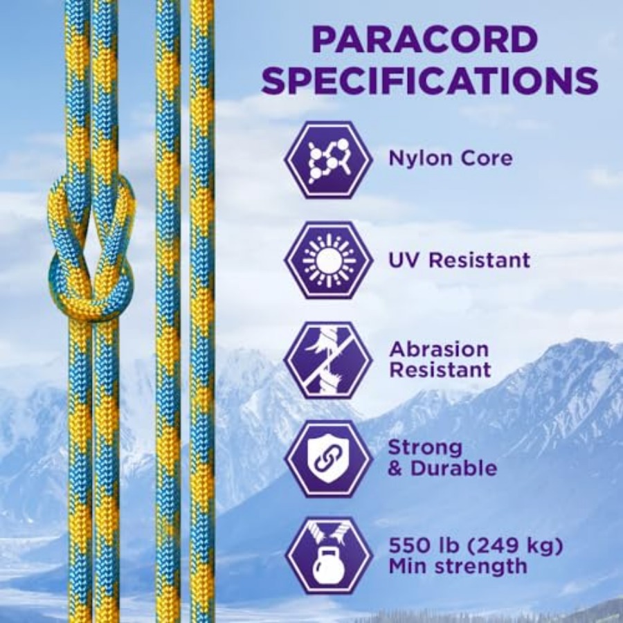 Reflective Paracord Rope 1000  - Para Cord 1000Ft ulasan dan harga