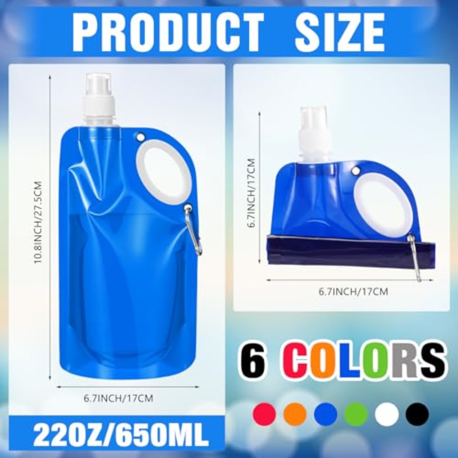 22 oz Collapsible Water Bottle - Water Bag Collapsible ulasan dan harga