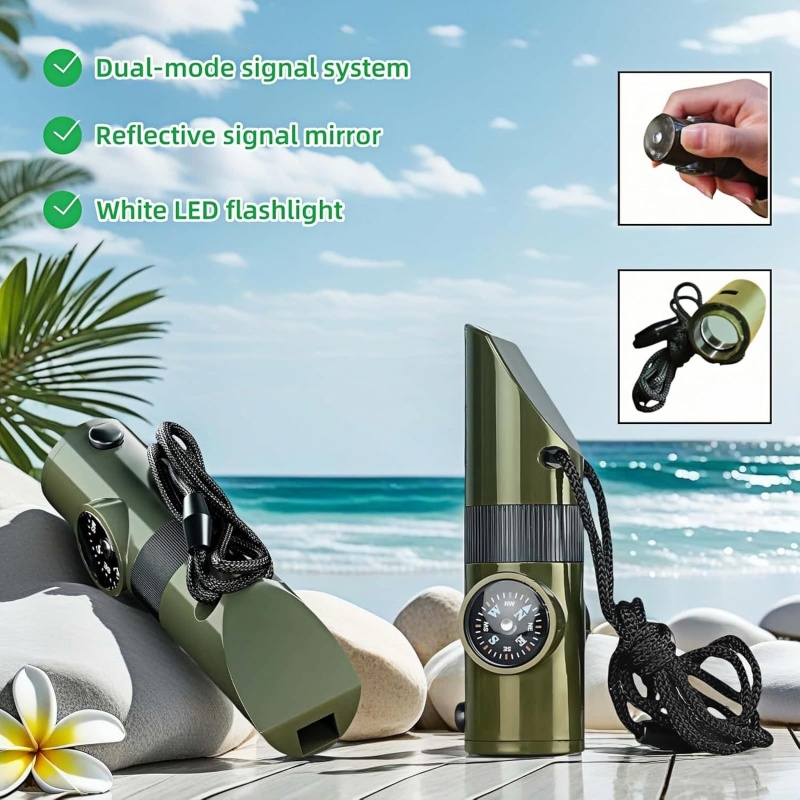 3-in-1 Emergency Whistles with - Emergency Whistle Loud ulasan dan harga