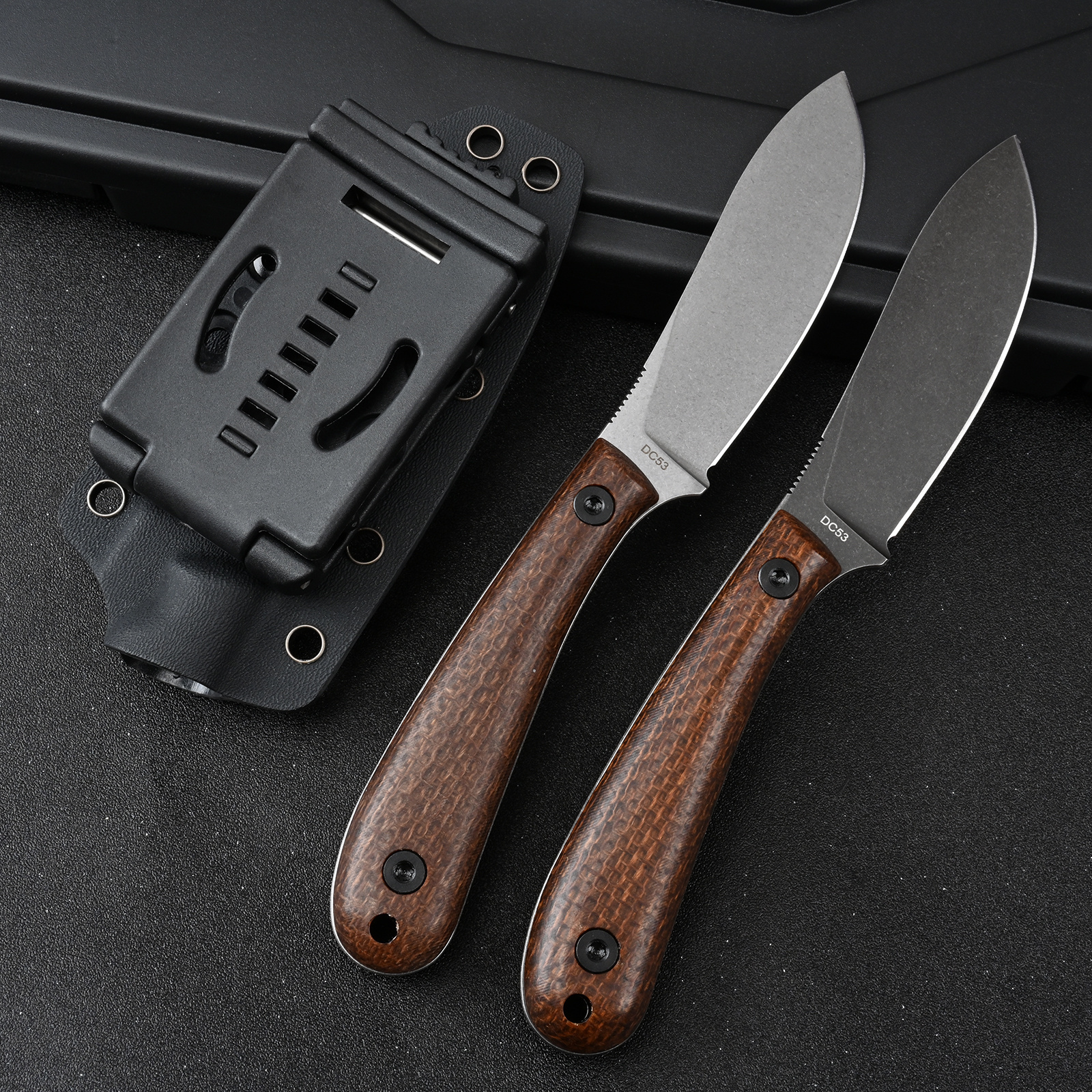 SDOKEDC Knives DC53 Steel EDC  - Bushcraft Knife Fixed ulasan dan harga