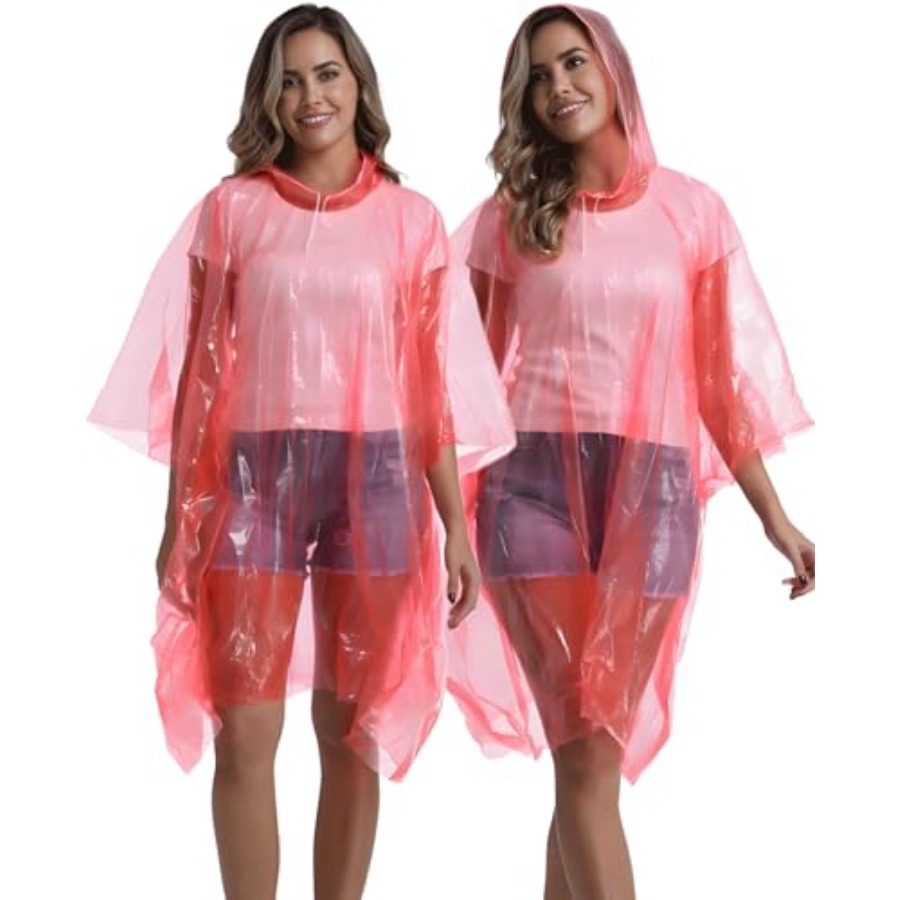 4/6/12 Pack Disposable Rain Po - Emergency Poncho Rain ulasan dan harga