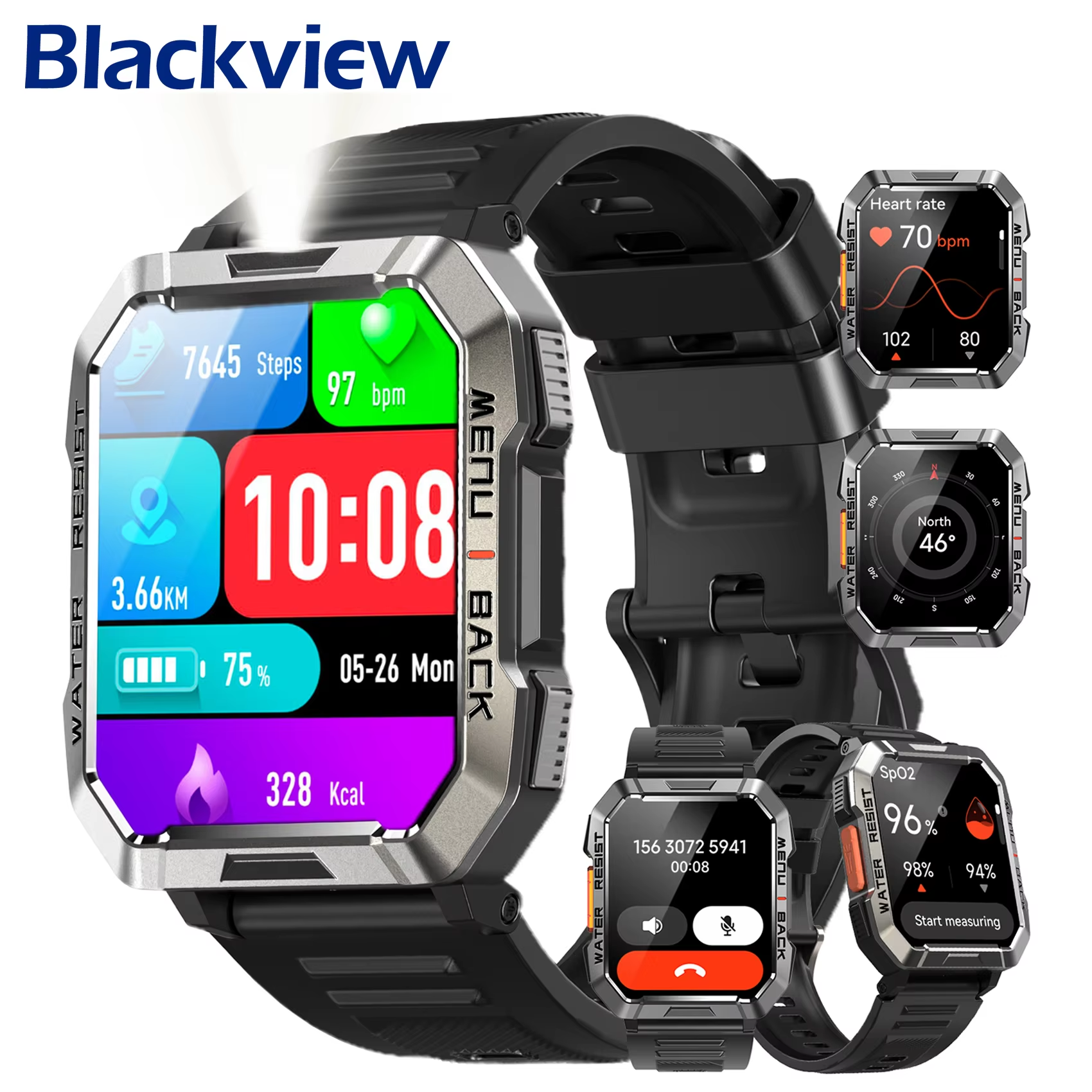 Blackview W60 Waterproof Smart - Compass Lensatic ulasan dan harga
