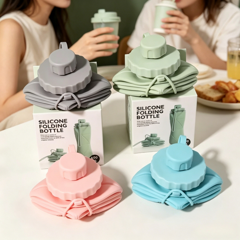 600ml Silicone Folding Water B - Water Bag Collapsible ulasan dan harga
