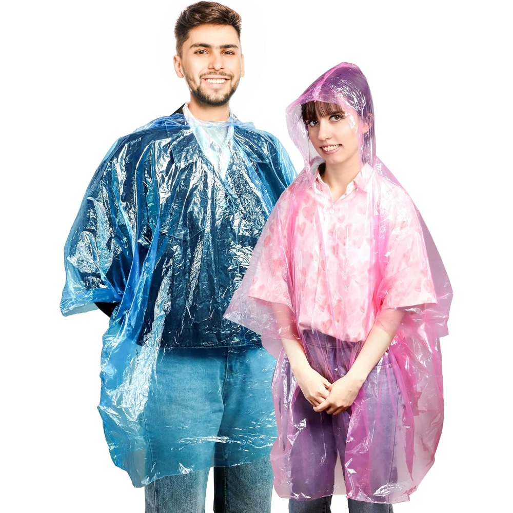 20 Pack Disposable Rain Poncho - Emergency Poncho Rain ulasan dan harga