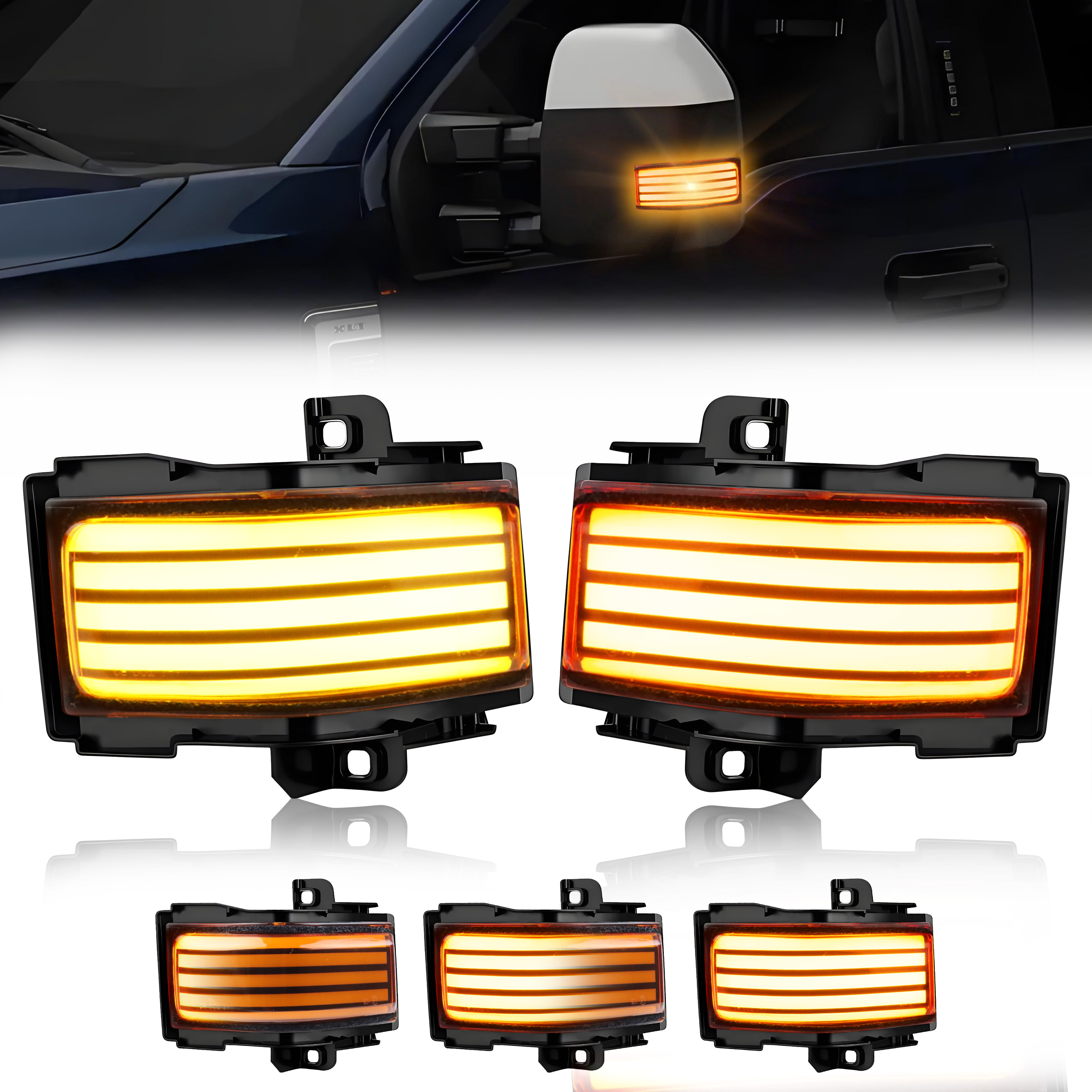 2Pcs Turn Signal Light Side Mi - Signal Panel Orange ulasan dan harga