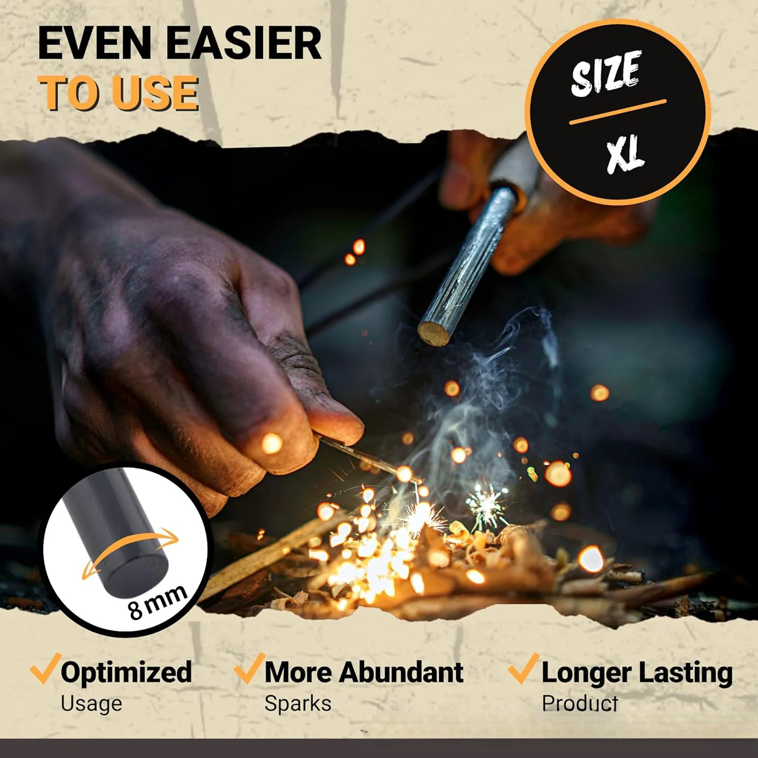 Portable Outdoor Flint and Ste - Magnesium Fire Starter ulasan dan harga