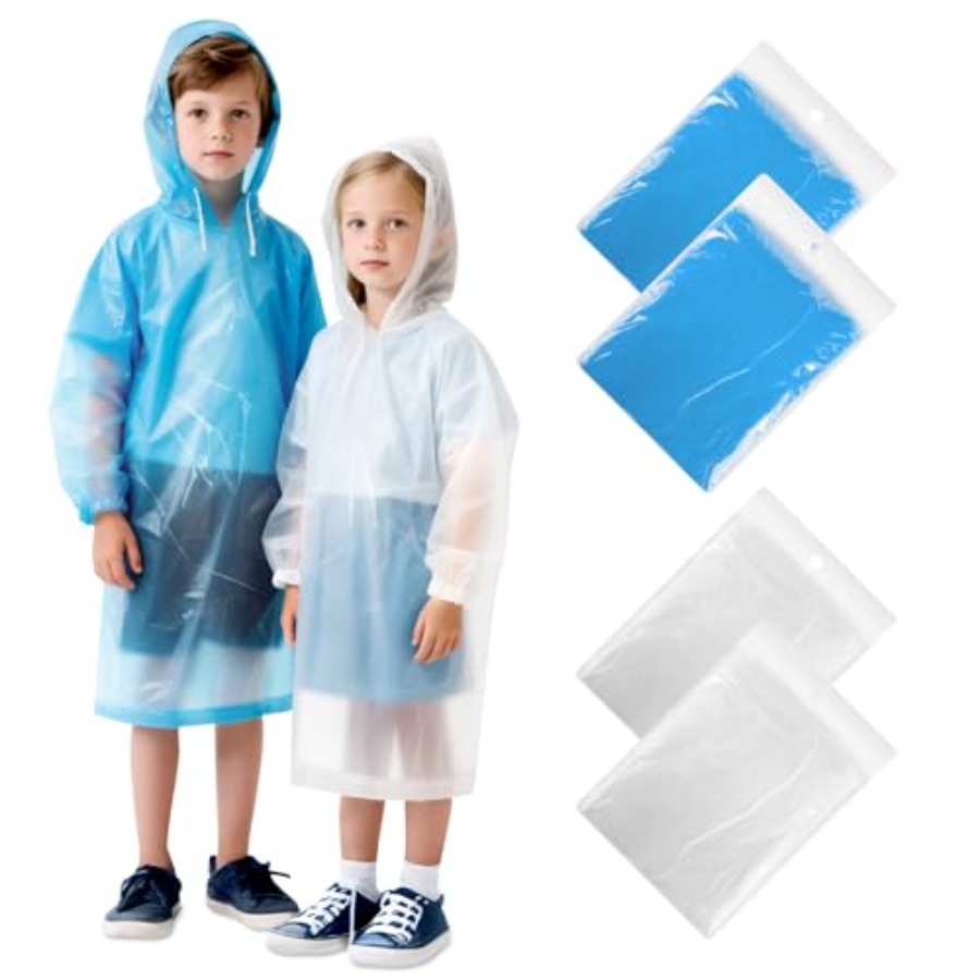 GAOHUI 4/6 Pack Disposable Rai - Emergency Poncho Rain ulasan dan harga