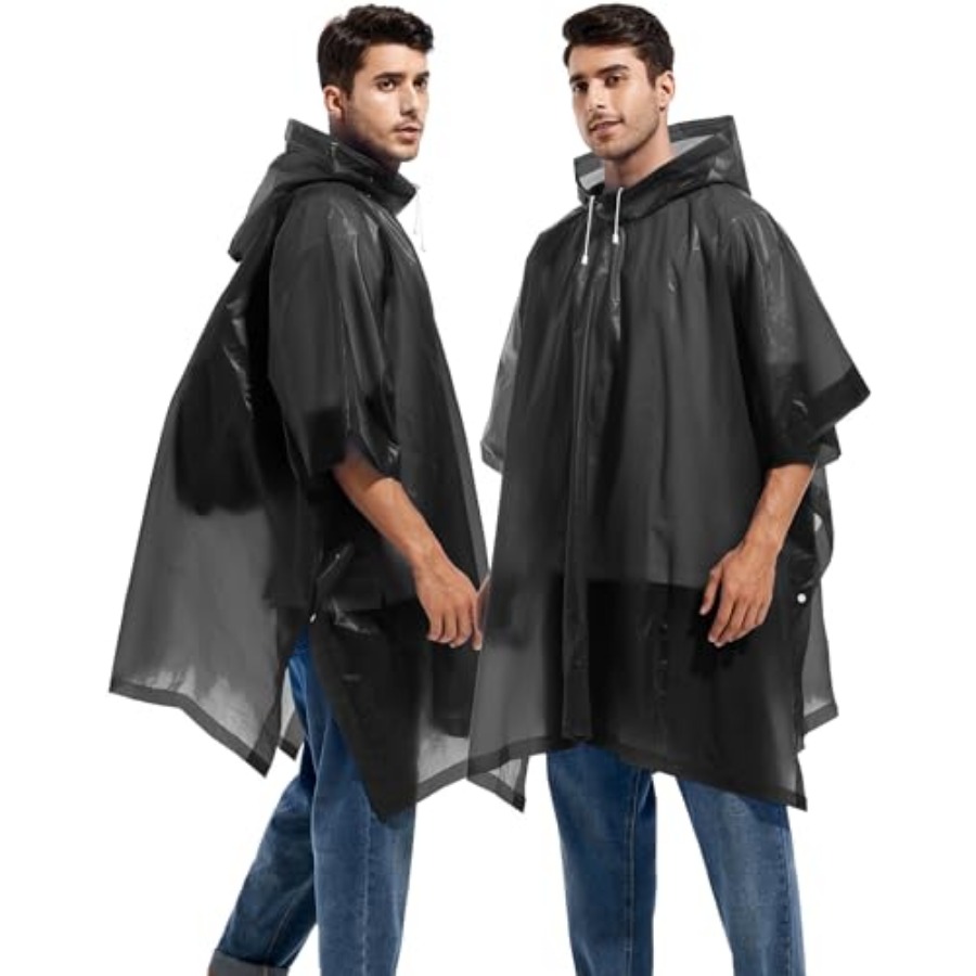 2 Pack Rain Ponchos for Adults - Emergency Poncho Rain ulasan dan harga