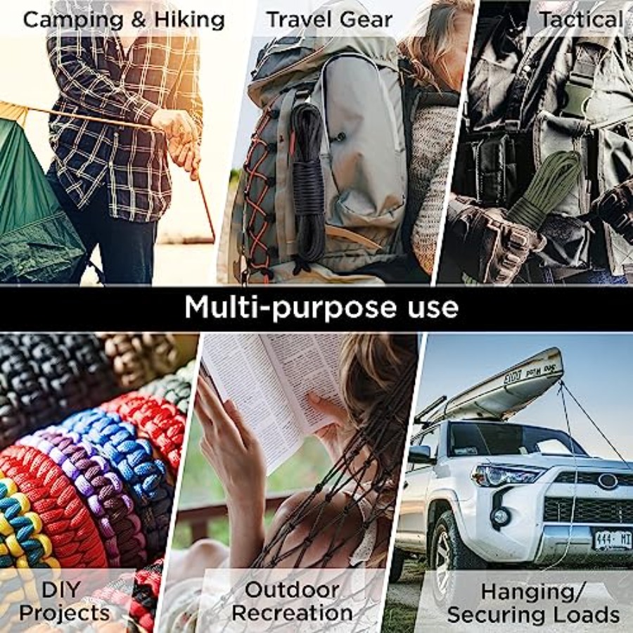 Paracord Rope 750 lb 1000ft/ 2 - Para Cord 1000Ft ulasan dan harga