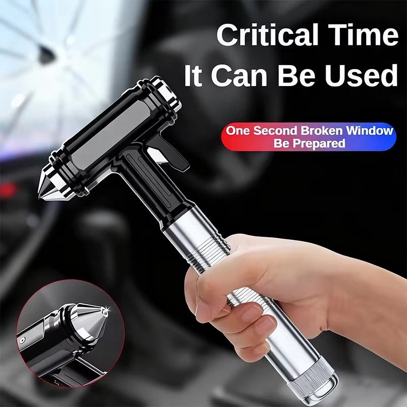 Car Safety Hammer Car Window B - Rescue Rope Throw ulasan dan harga