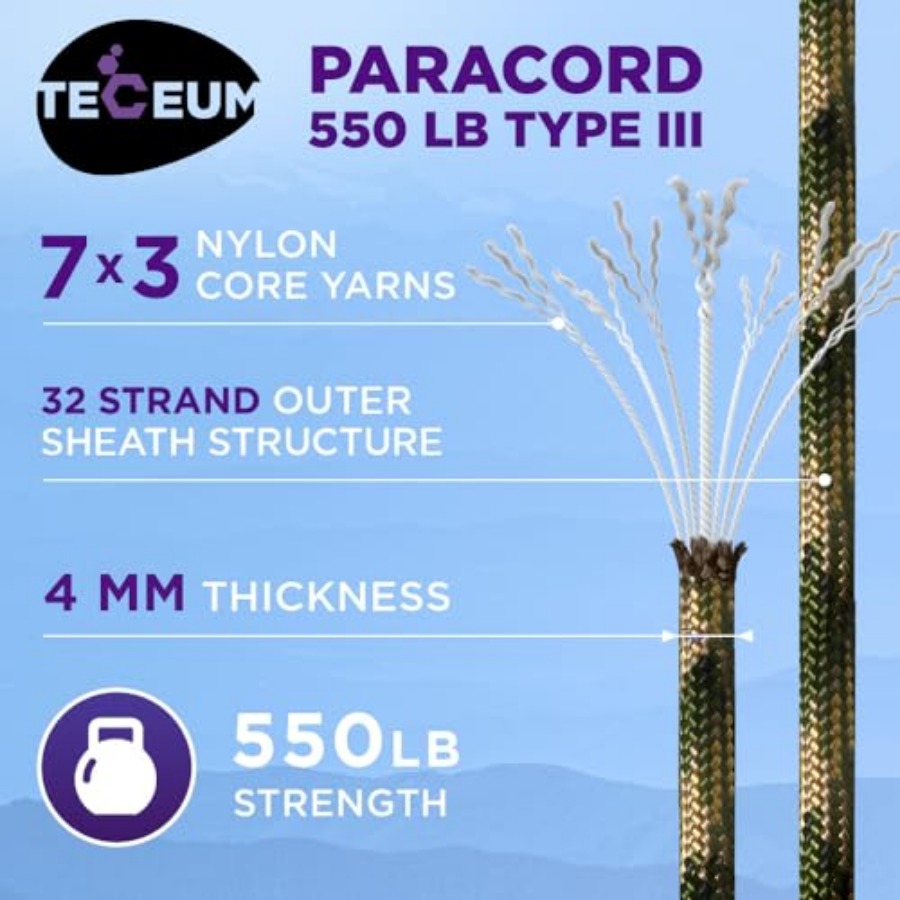 Reflective Paracord Rope 1000  - Para Cord 1000Ft ulasan dan harga