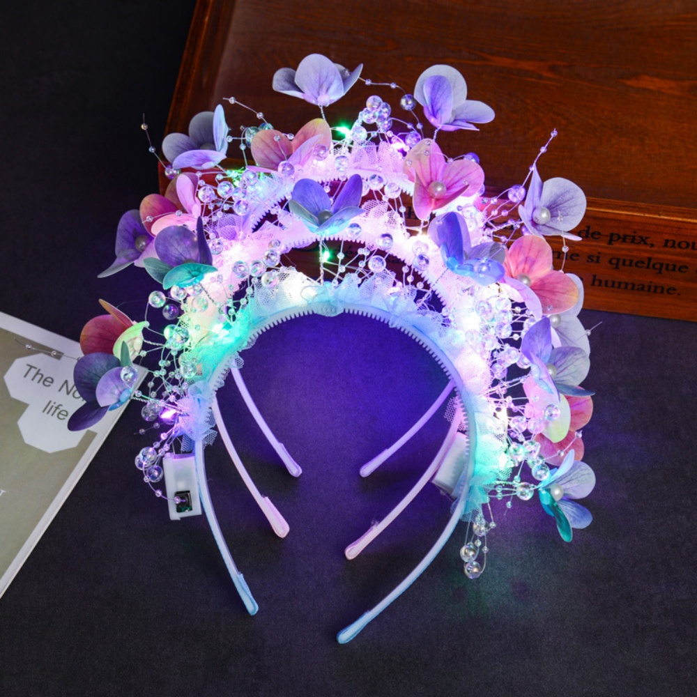 Glowing Flower Butterfly Headb - Sos Light Strobe ulasan dan harga