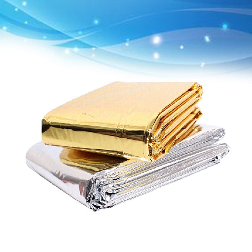 Emergency Blanket Silver Golde - Survival Blanket Reflective ulasan dan harga