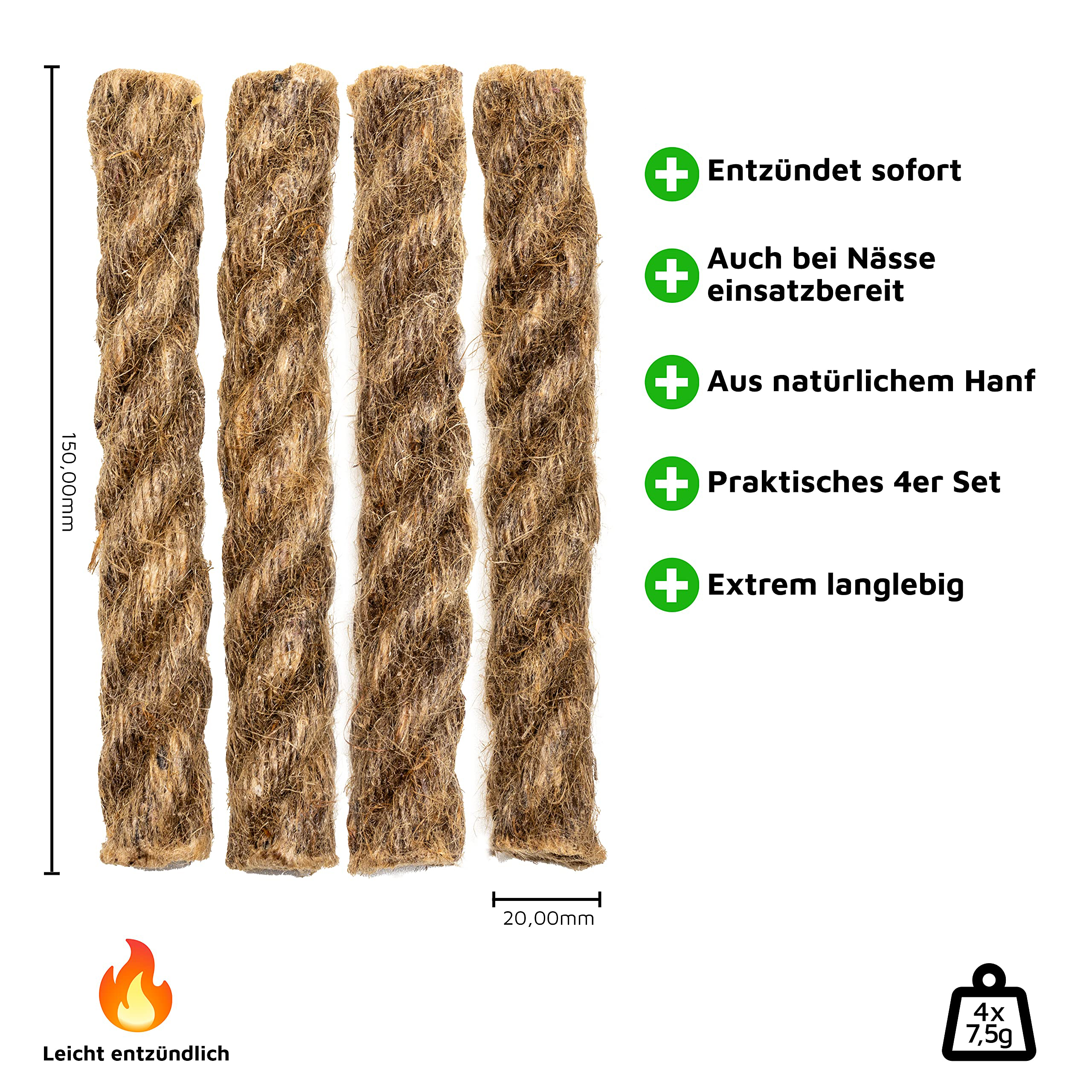 Tinder Rope Natural Tinder Fir - Fire Starting Kit ulasan dan harga
