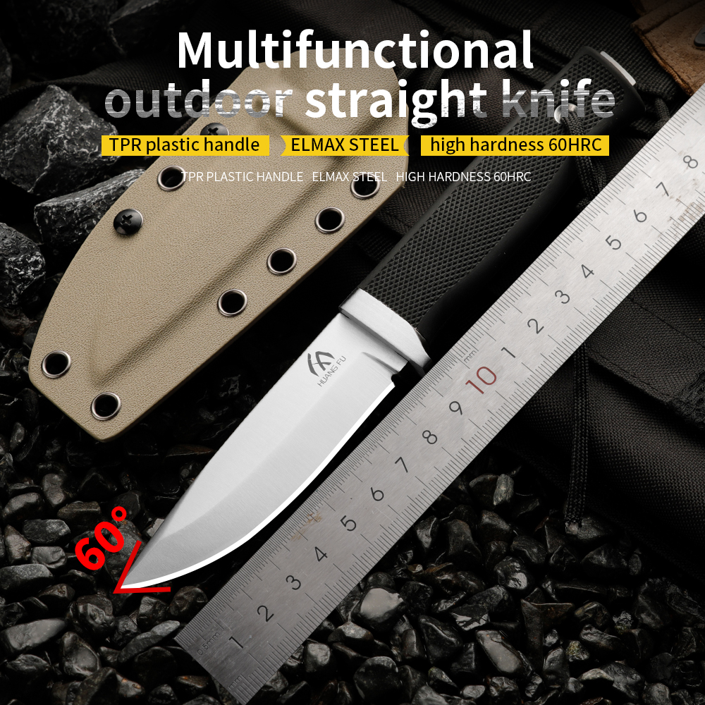High-quality steel fixed blade - Bushcraft Knife Fixed ulasan dan harga