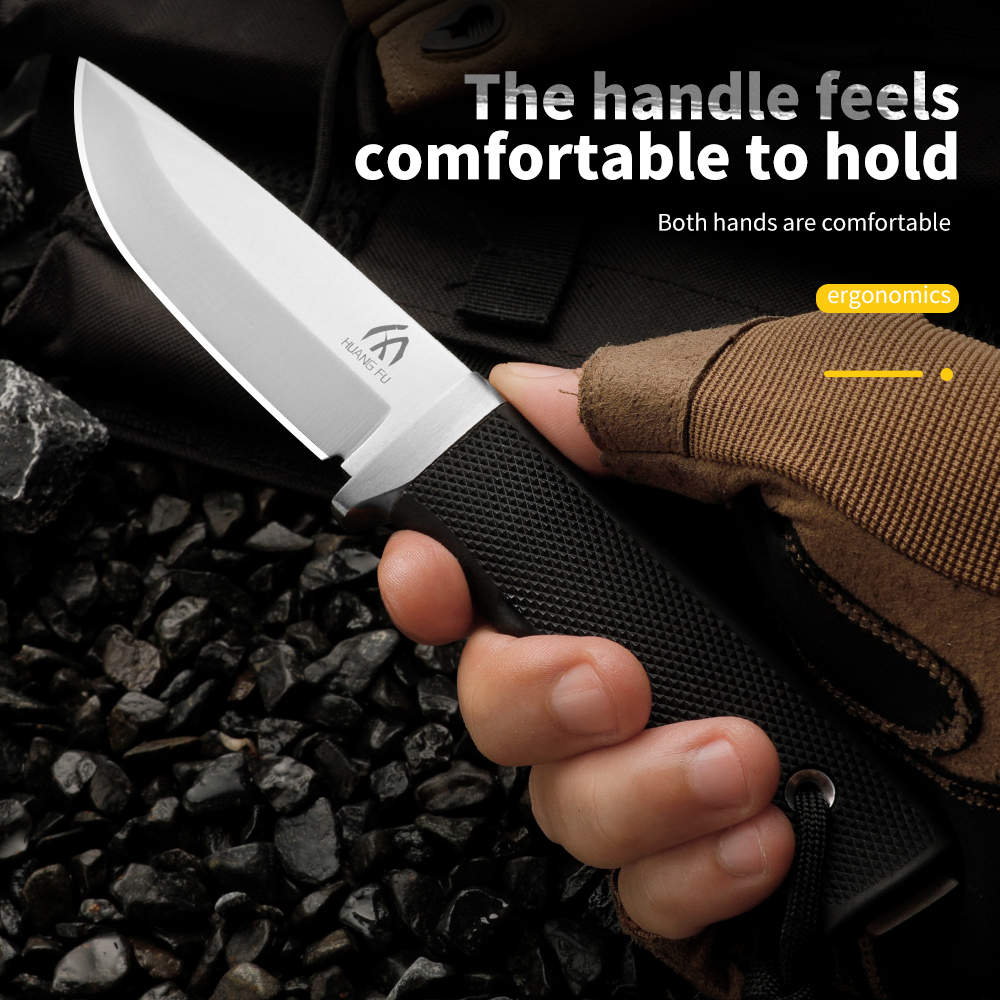 High-quality steel fixed blade - Bushcraft Knife Fixed ulasan dan harga