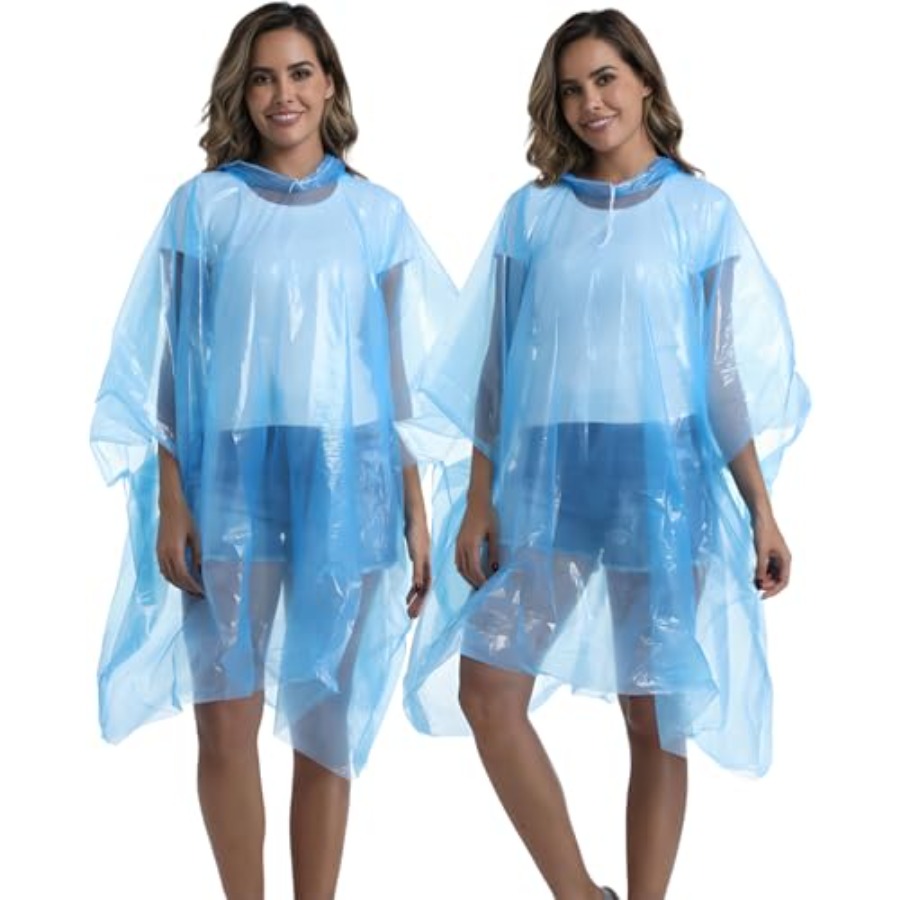4/6/12 Pack Disposable Rain Po - Emergency Poncho Rain ulasan dan harga
