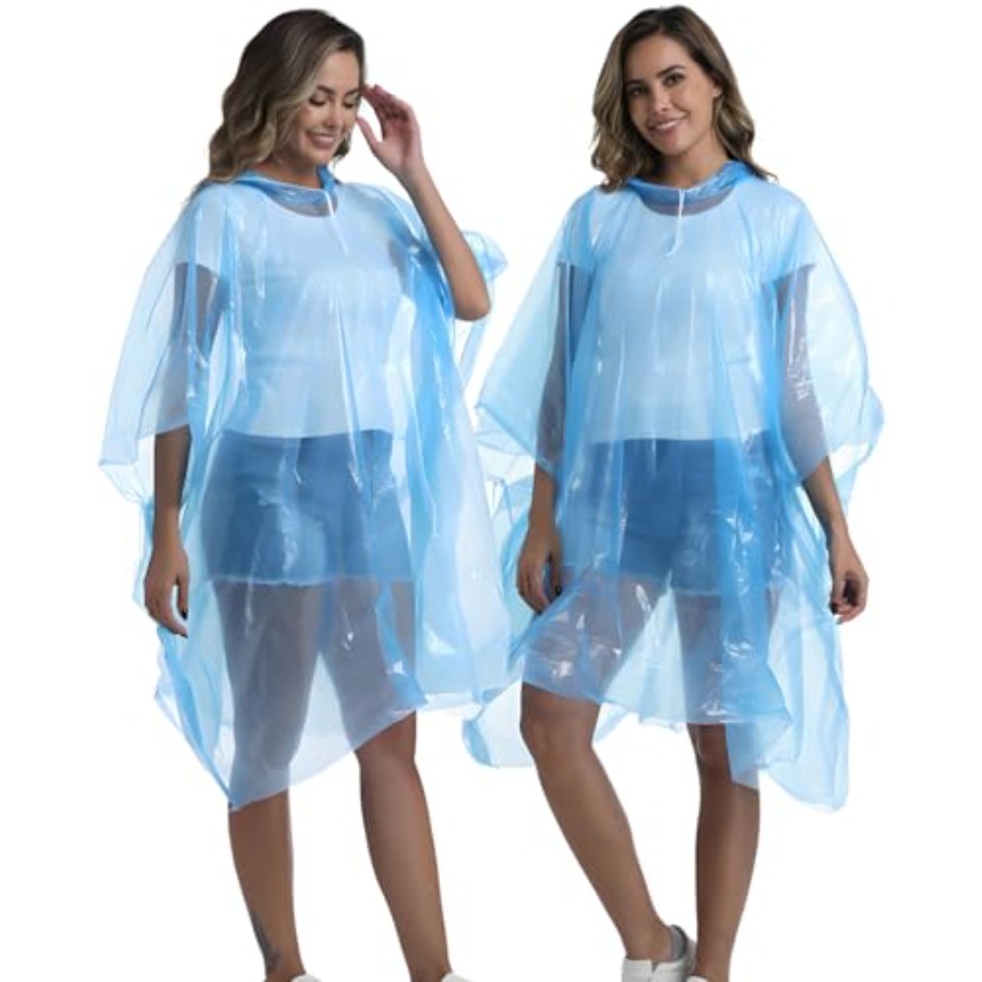 4/6/12 Pack Disposable Rain Po - Emergency Poncho Rain ulasan dan harga