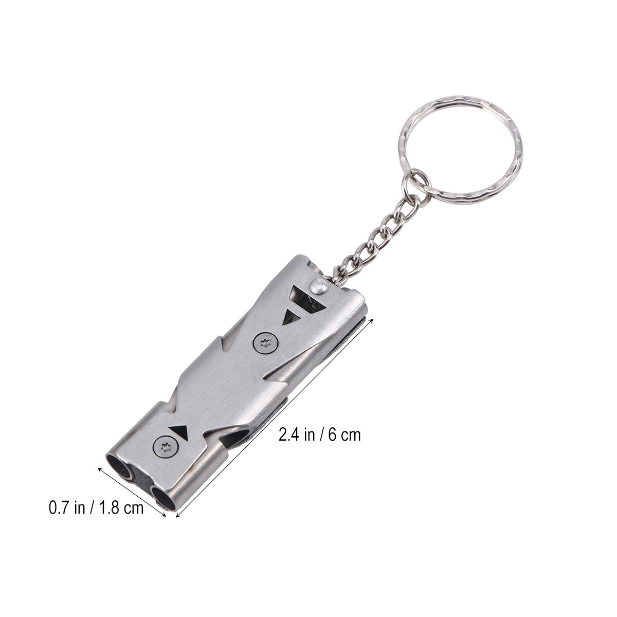 1Pcs Double Tube Survival Emer - Emergency Whistle Loud ulasan dan harga