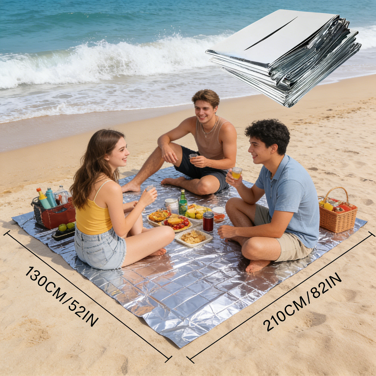 Foldable Reflective Survival B - Survival Blanket Reflective ulasan dan harga