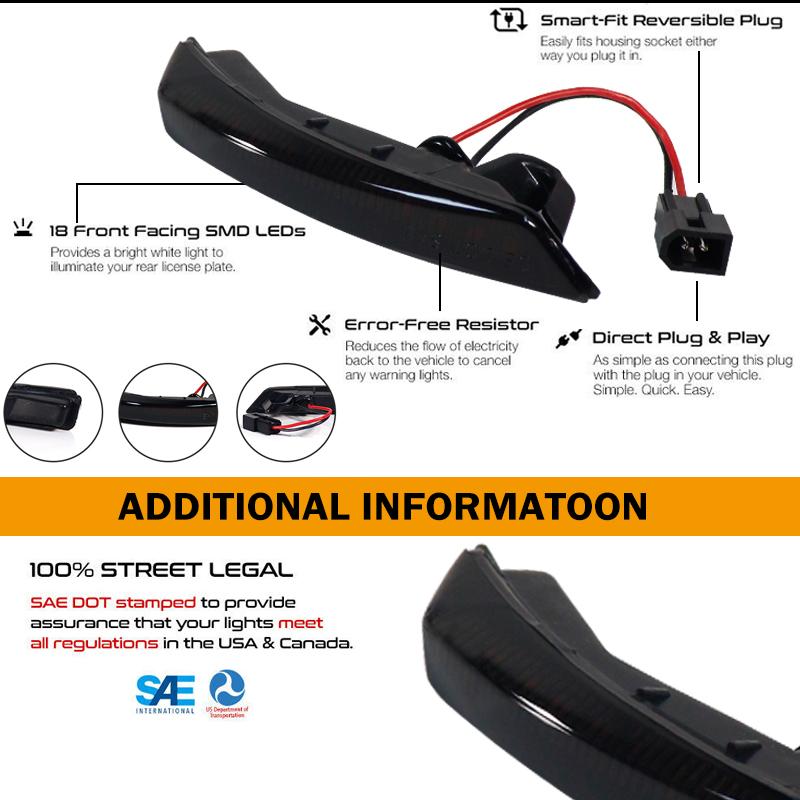 2x Dynamic Side Mirror Lamp Fo - Signal Panel Orange ulasan dan harga